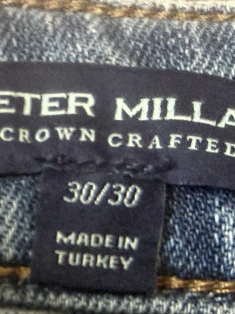Peter Millar Crown Crafted Jeans Mens 30x30*Blue Stonewashed Tailored Fit Denim